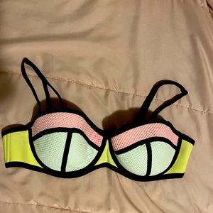 Triangl bikini top colorful